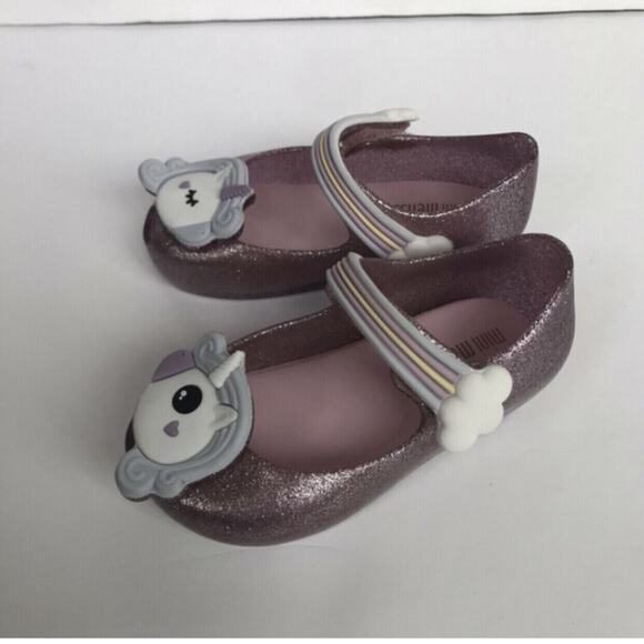 Mini Melissa Ultragirl Unicorn Flats Size 6 - Picture 3 of 11